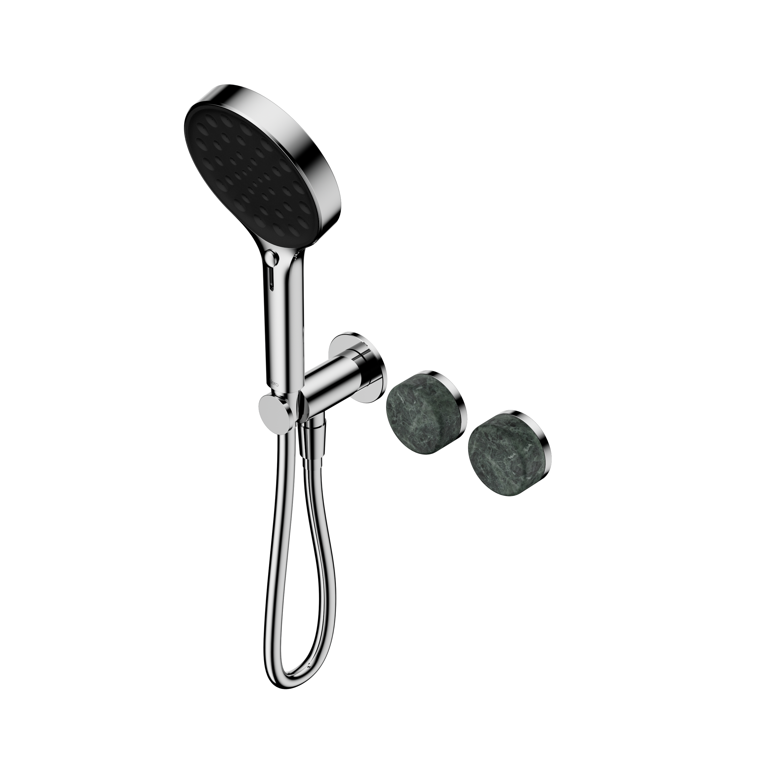 Serenity Progressive Shower System With Verde Alpi Handle And Serenity Hand Shower Chrome