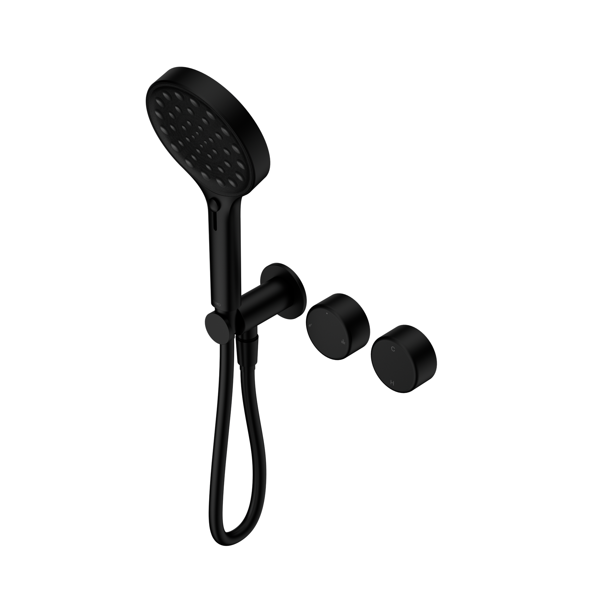 Serenity Progressive Shower System With Metal Handle And Serenity Hand Shower Matte Black