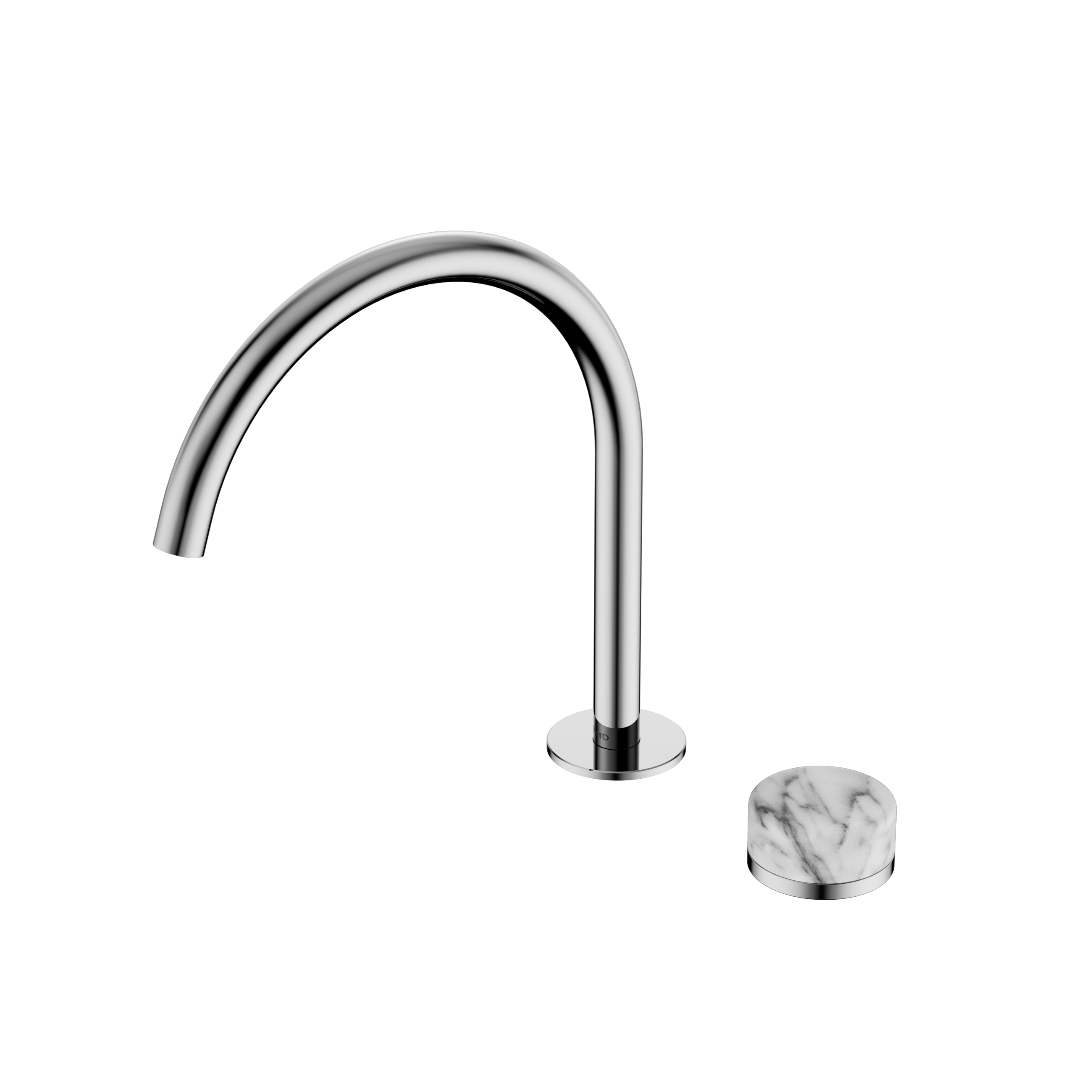 Serenity Progressive Bath/Kitchen Mixer Arc Spout With Arabescato Corchia Handle Chrome