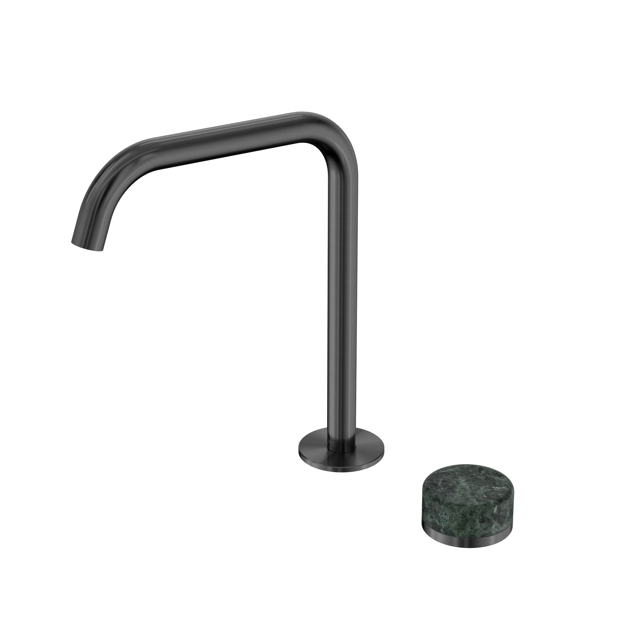Serenity Progressive Bath/Kitchen Mixer Edge Spout With Verde Alpi Handle Gun Metal