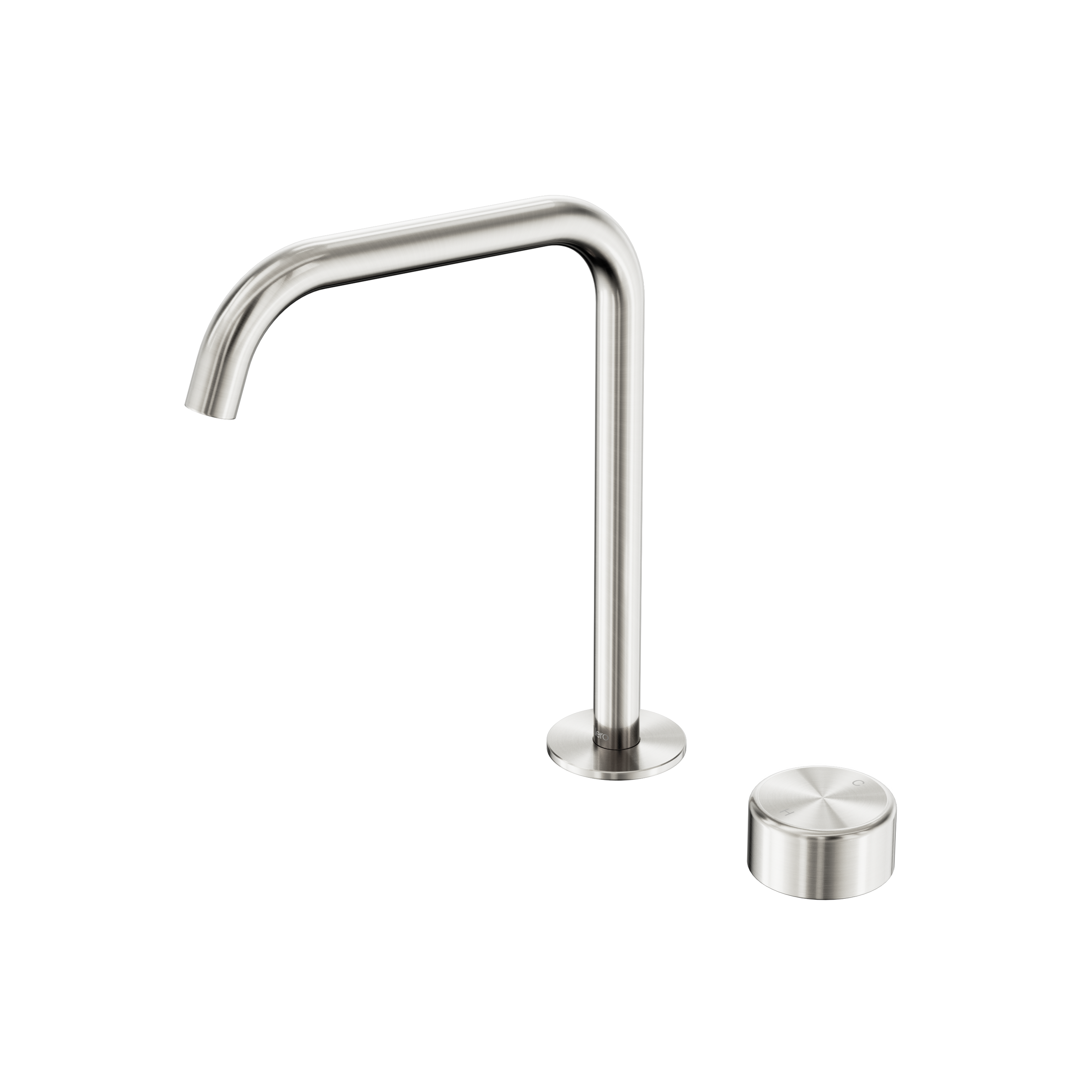 Serenity Progressive Bath/Kitchen Mixer Edge Spout With Metal Handle Brushed Nickel