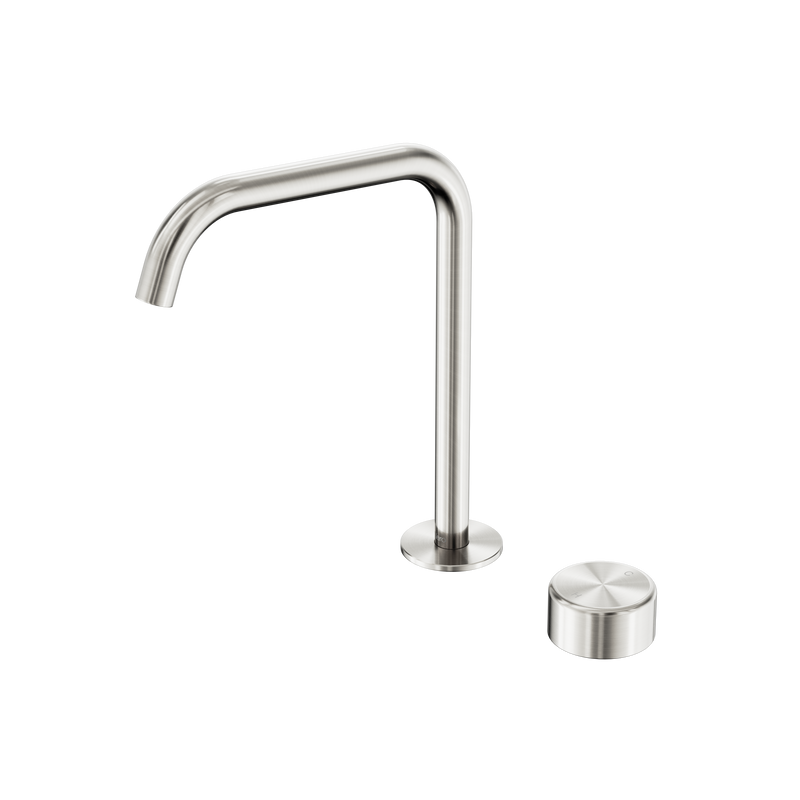 Serenity Progressive Bath/Kitchen Mixer Edge Spout With Metal Handle Brushed Nickel