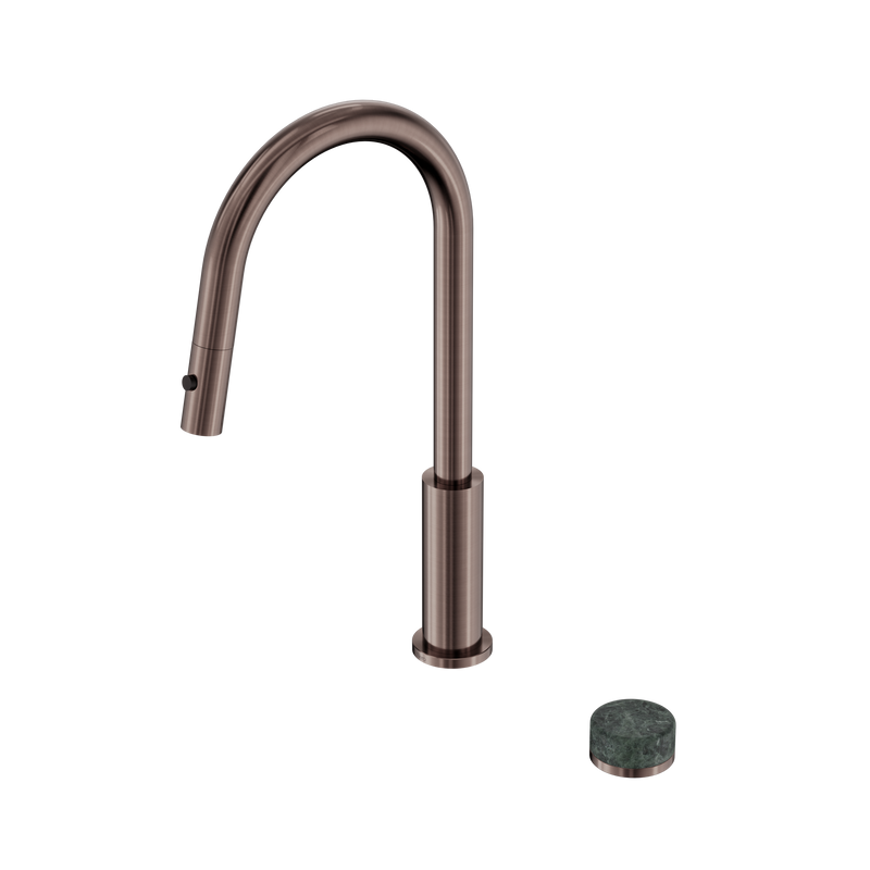 Serenity Progressive Pull Out kitchen Set With Verde Alpi Handle Brushed Bronze