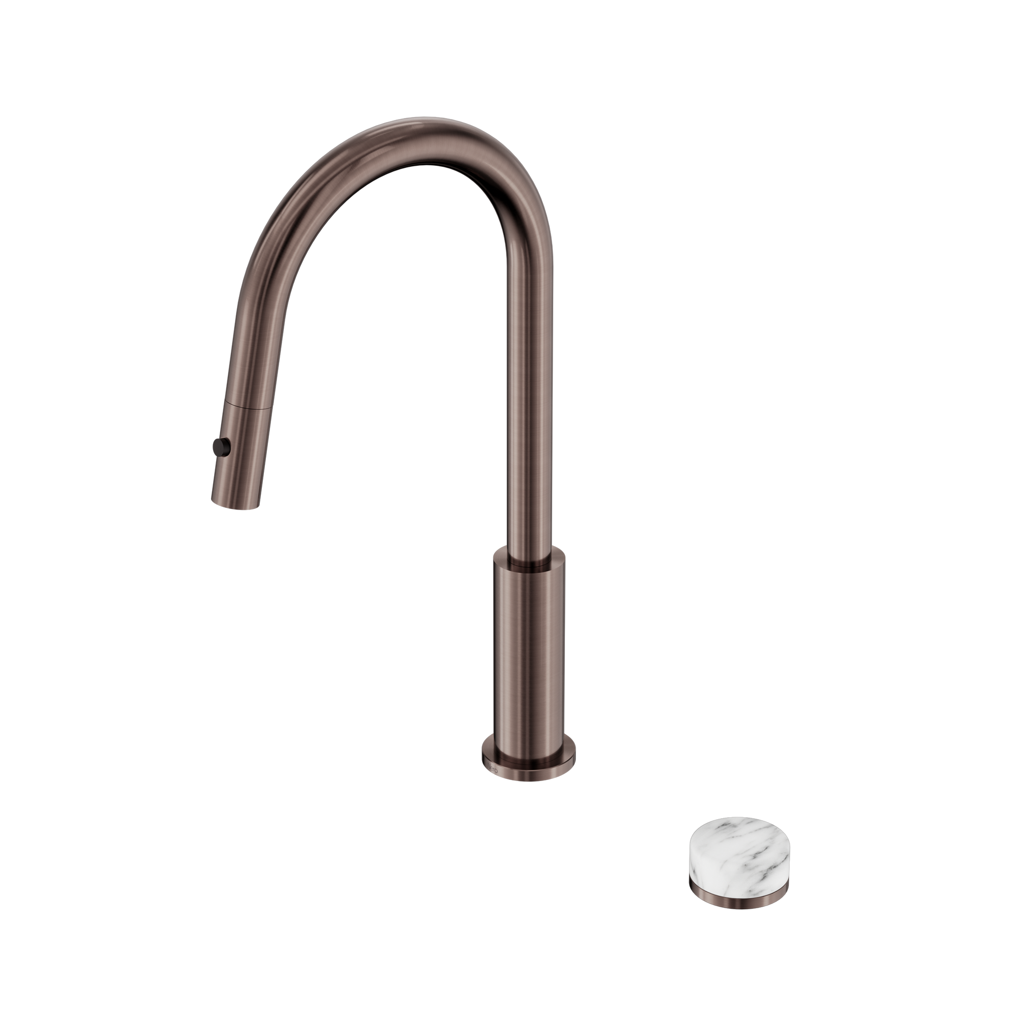 Serenity Progressive Pull Out kitchen Set With Arabescato Corchia Handle Brushed Bronze