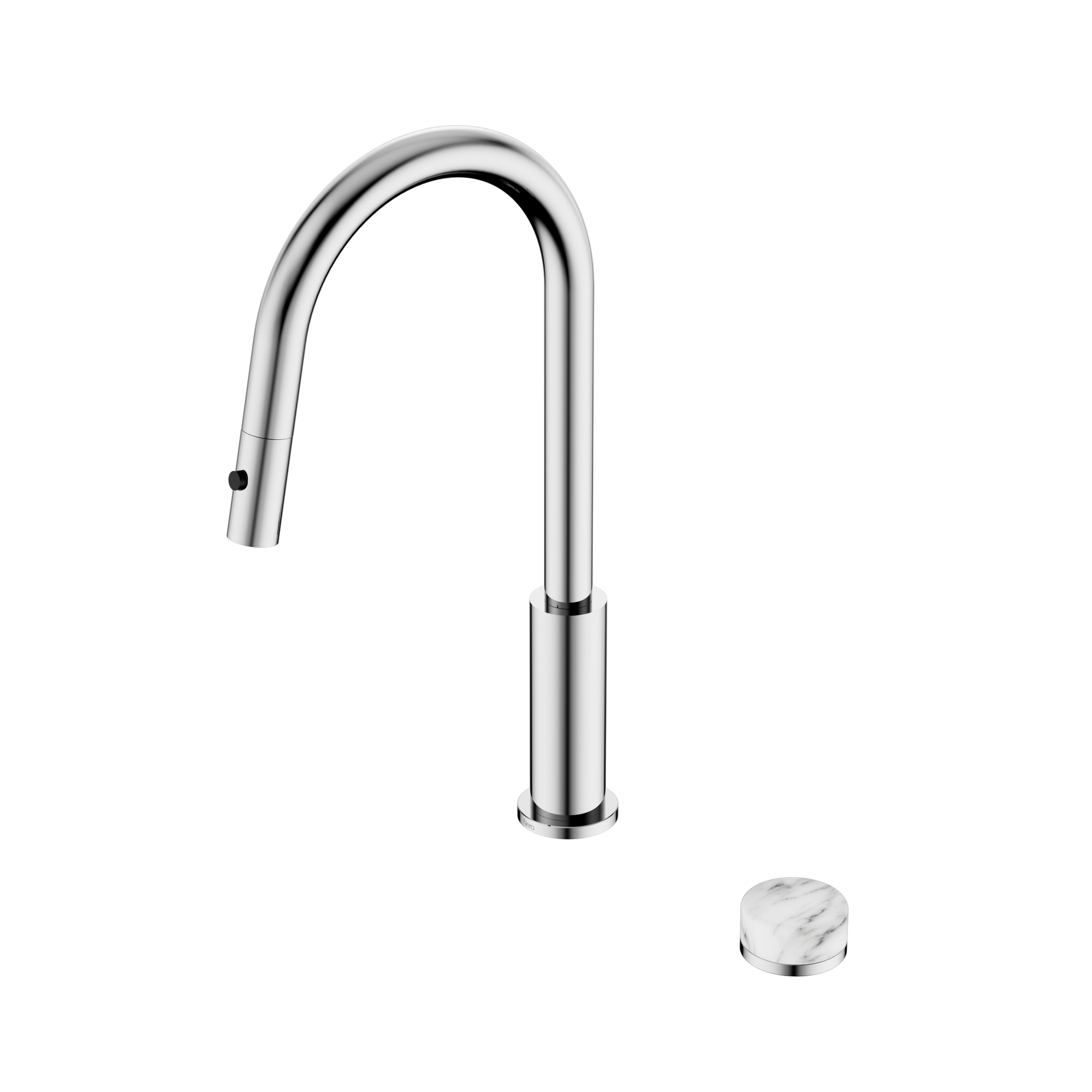 Serenity Progressive Pull Out kitchen Set With Arabescato Corchia Handle Chrome