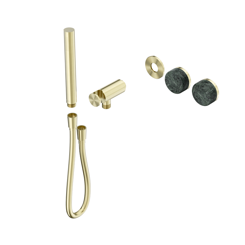 Serenity Progressive Shower System With Verde Alpi Handle And Slim Shower Trim Kit Only Brushed Gold
