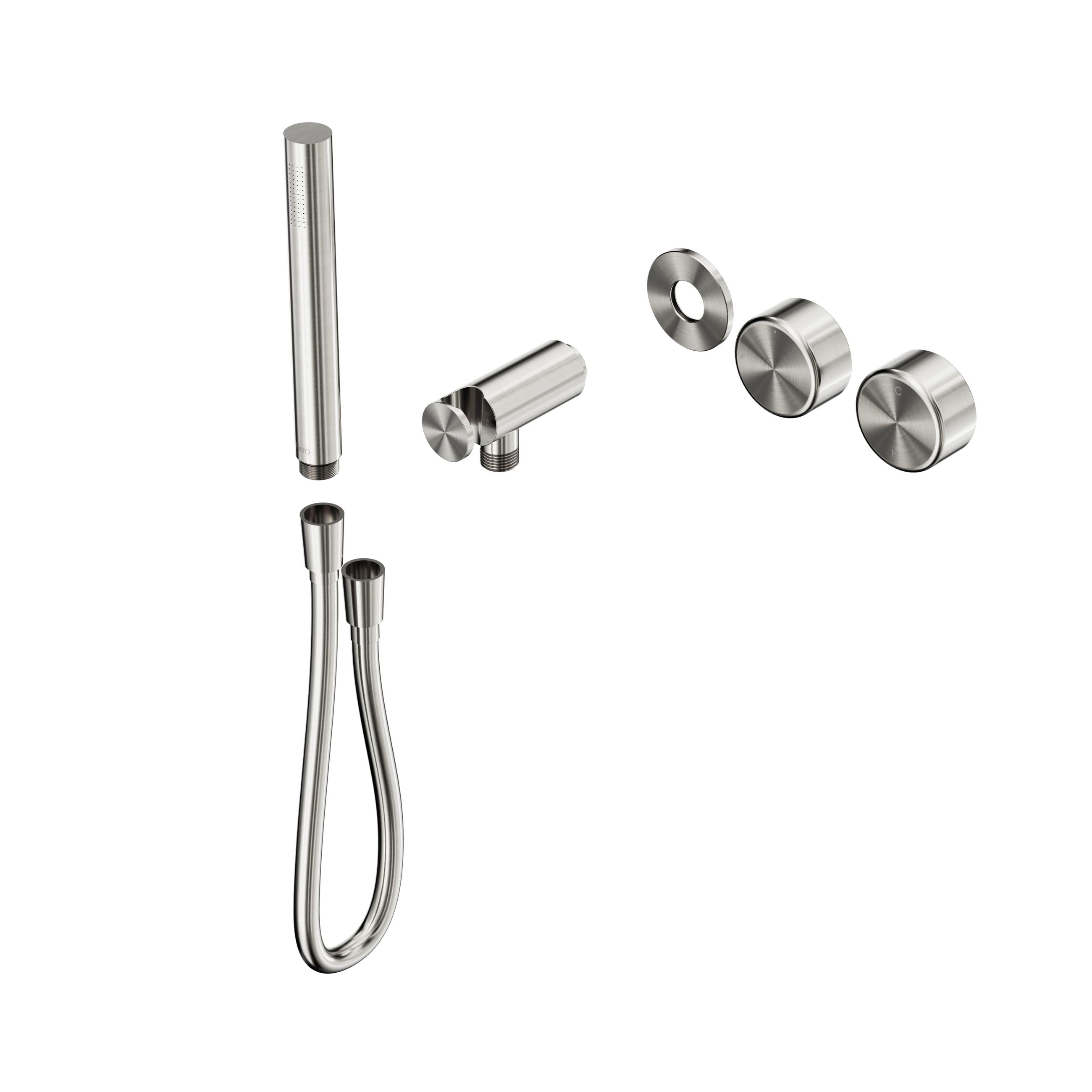 Serenity Progressive Shower System With Metal Handle And Slim Shower Trim Kit Only Brushed Nickel