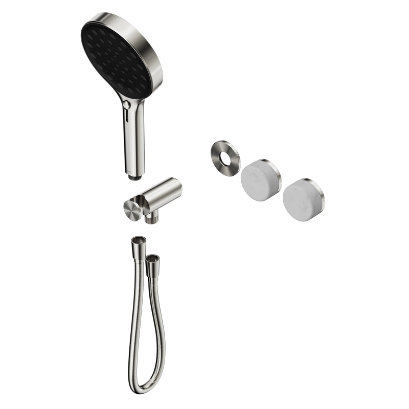 Serenity Progressive Shower System With Carrara Handle And Serenity Hand Shower Trim Kit Only Brushed Nickel