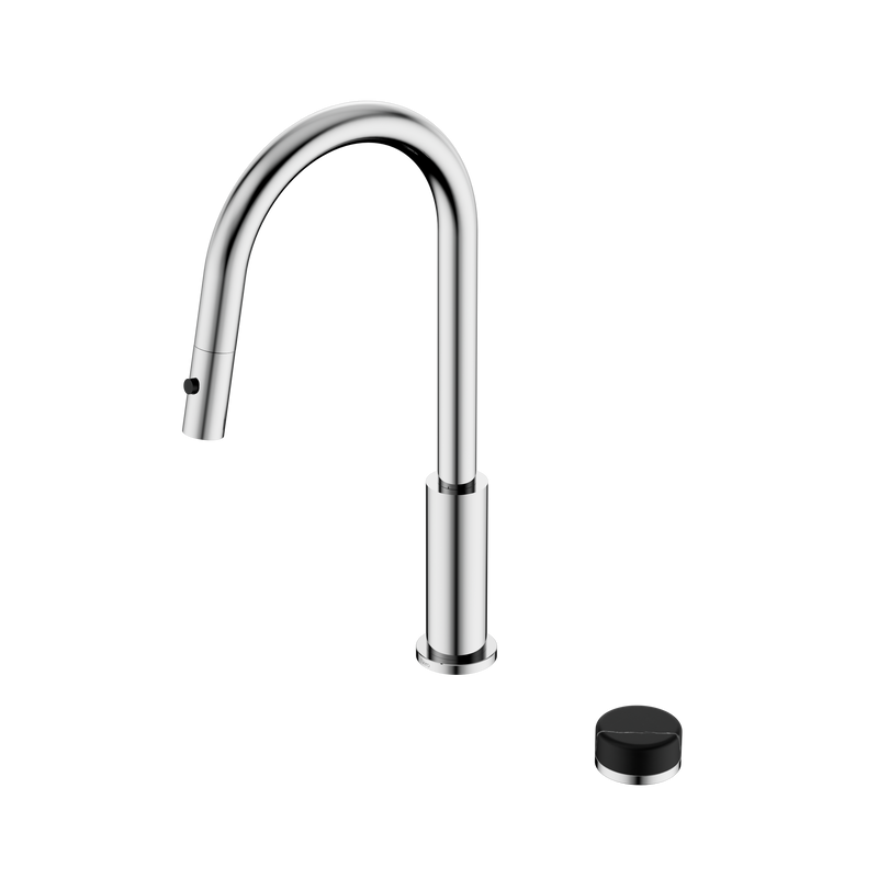 Serenity Progressive Pull Out kitchen Set With Marquina Black Handle Chrome