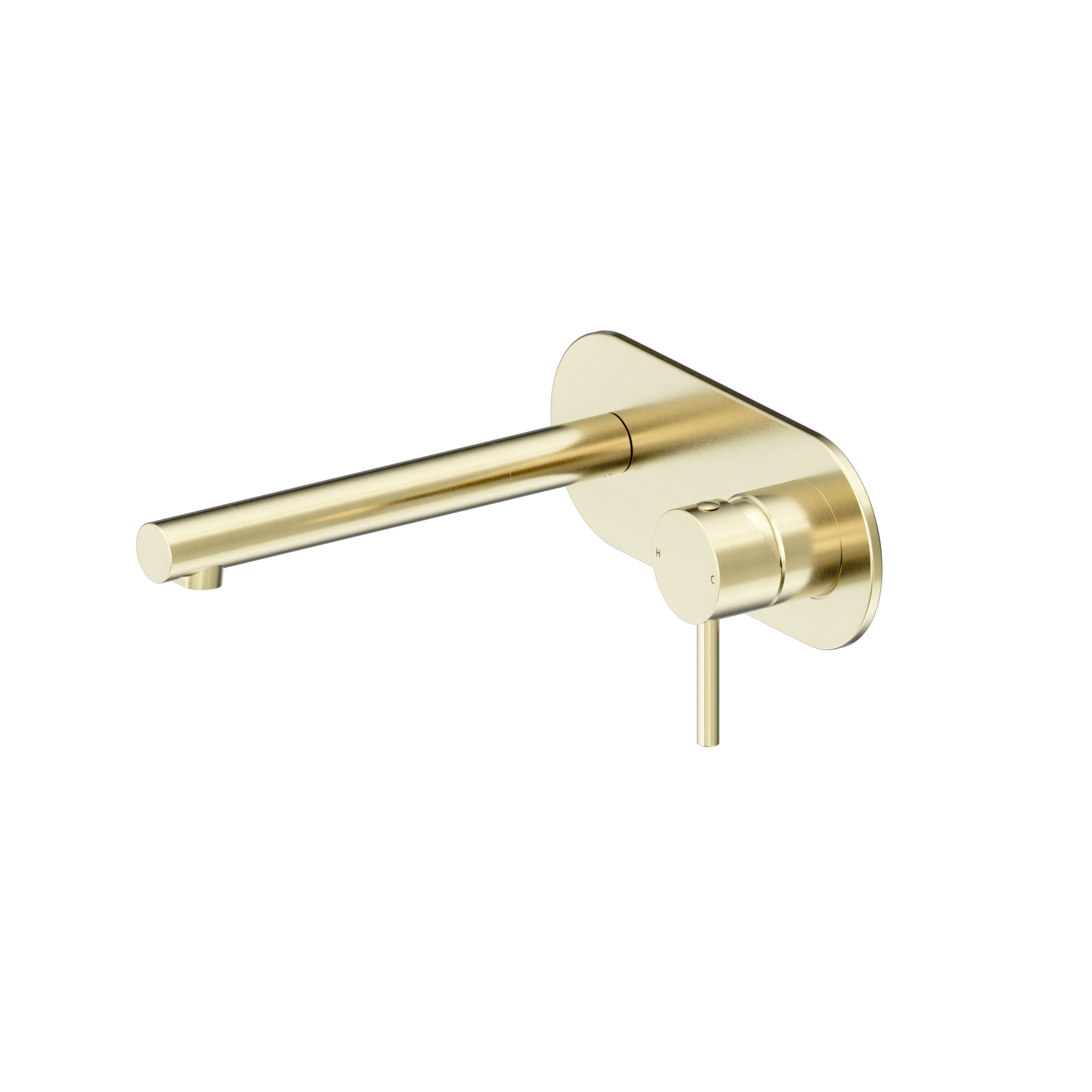 Dolce II Wall Basin/Bath Mixer Brushed Gold