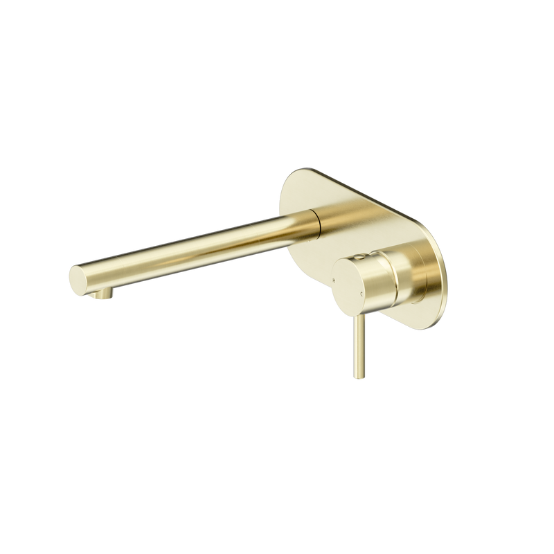 Dolce II Wall Basin/Bath Mixer Brushed Gold