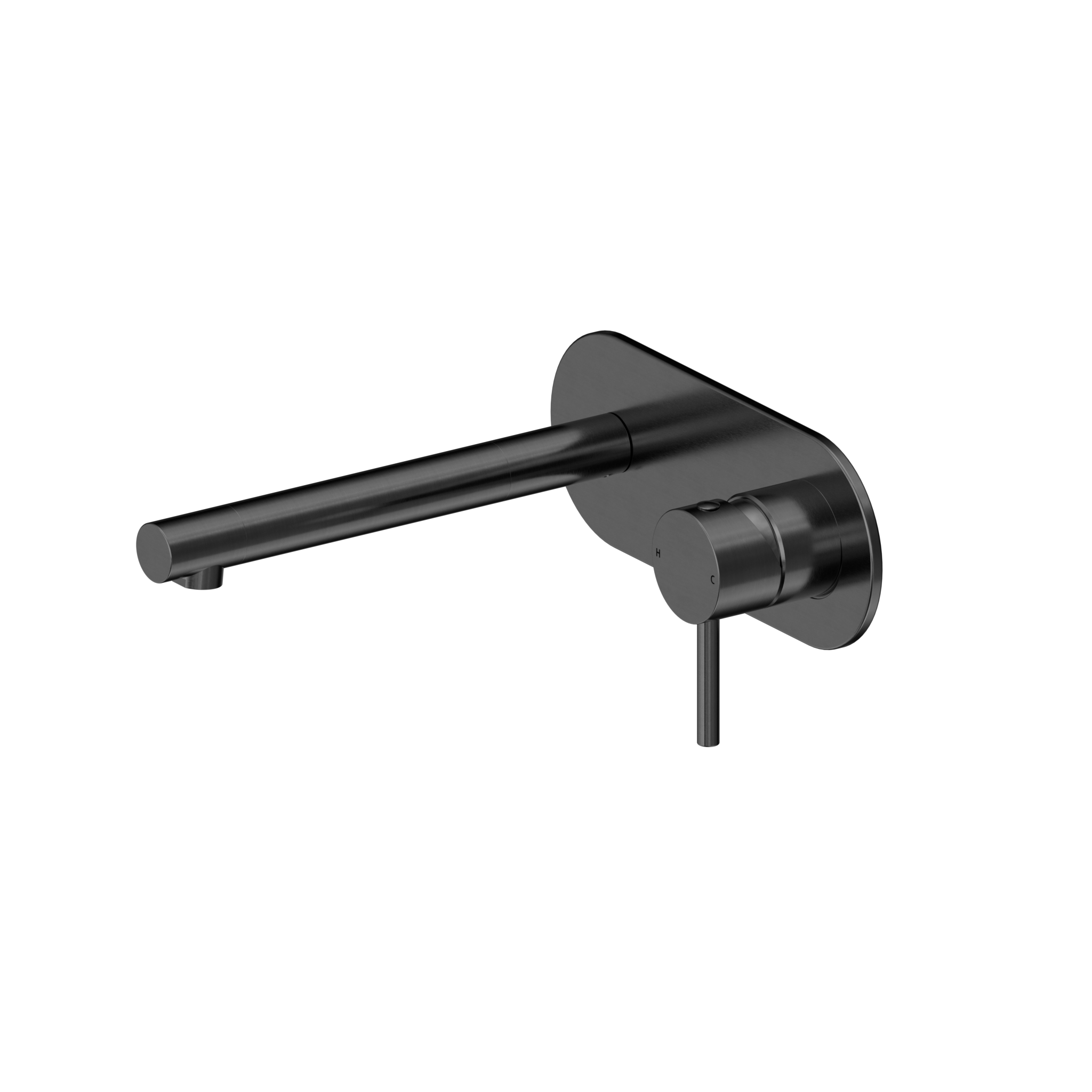 Dolce II Wall Basin/Bath Mixer Gun Metal