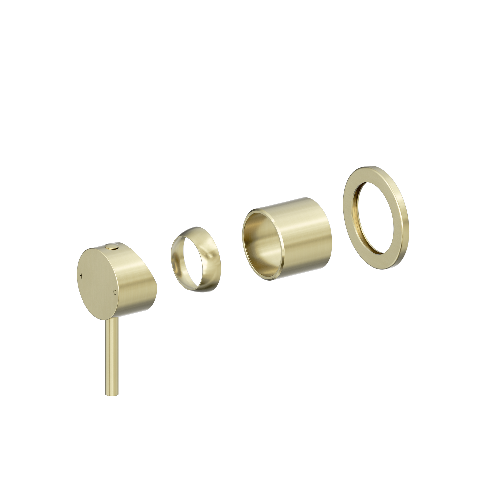 Dolce II Shower Mixer Trim Kits Only Brushed Gold