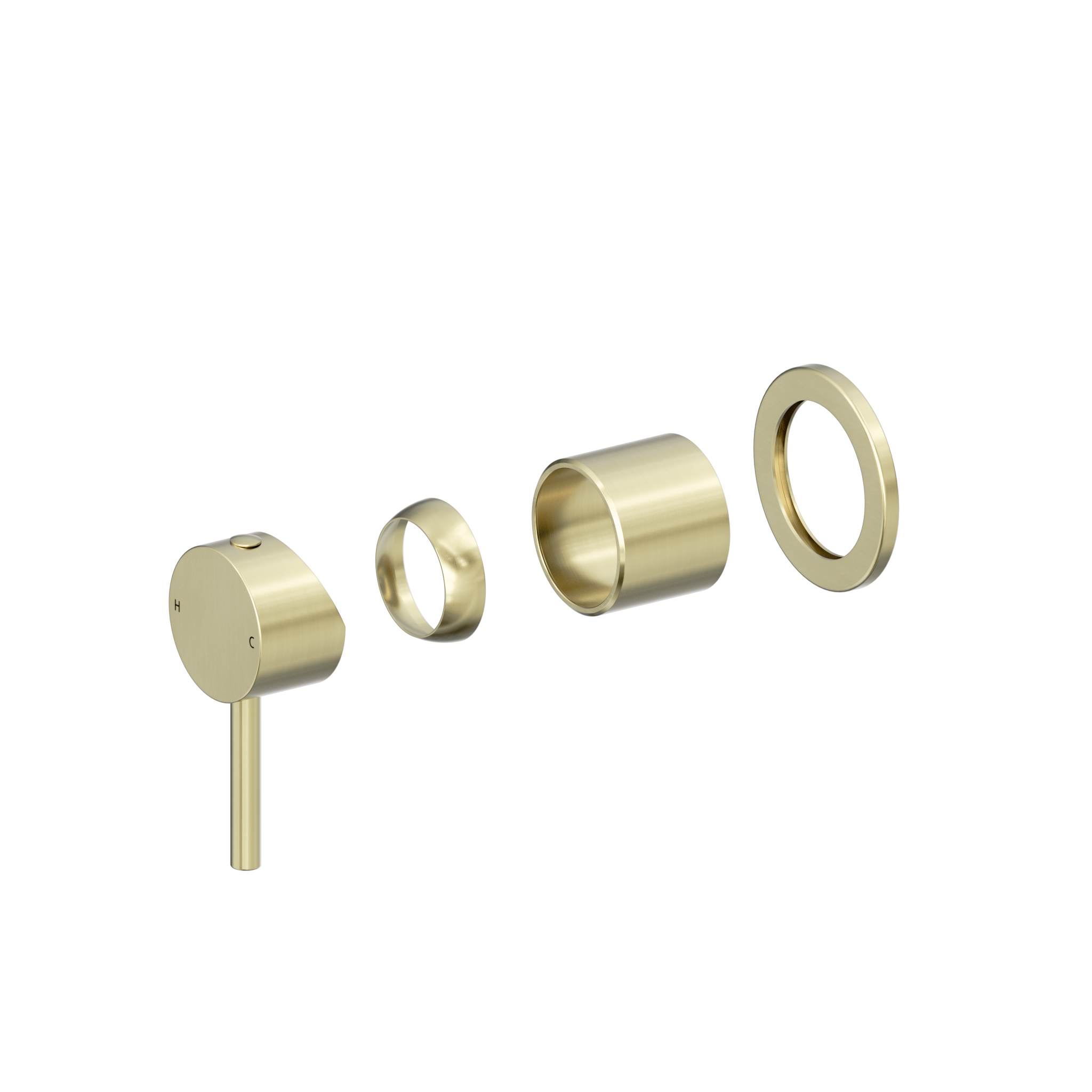 Dolce II Shower Mixer Trim Kits Only Brushed Gold