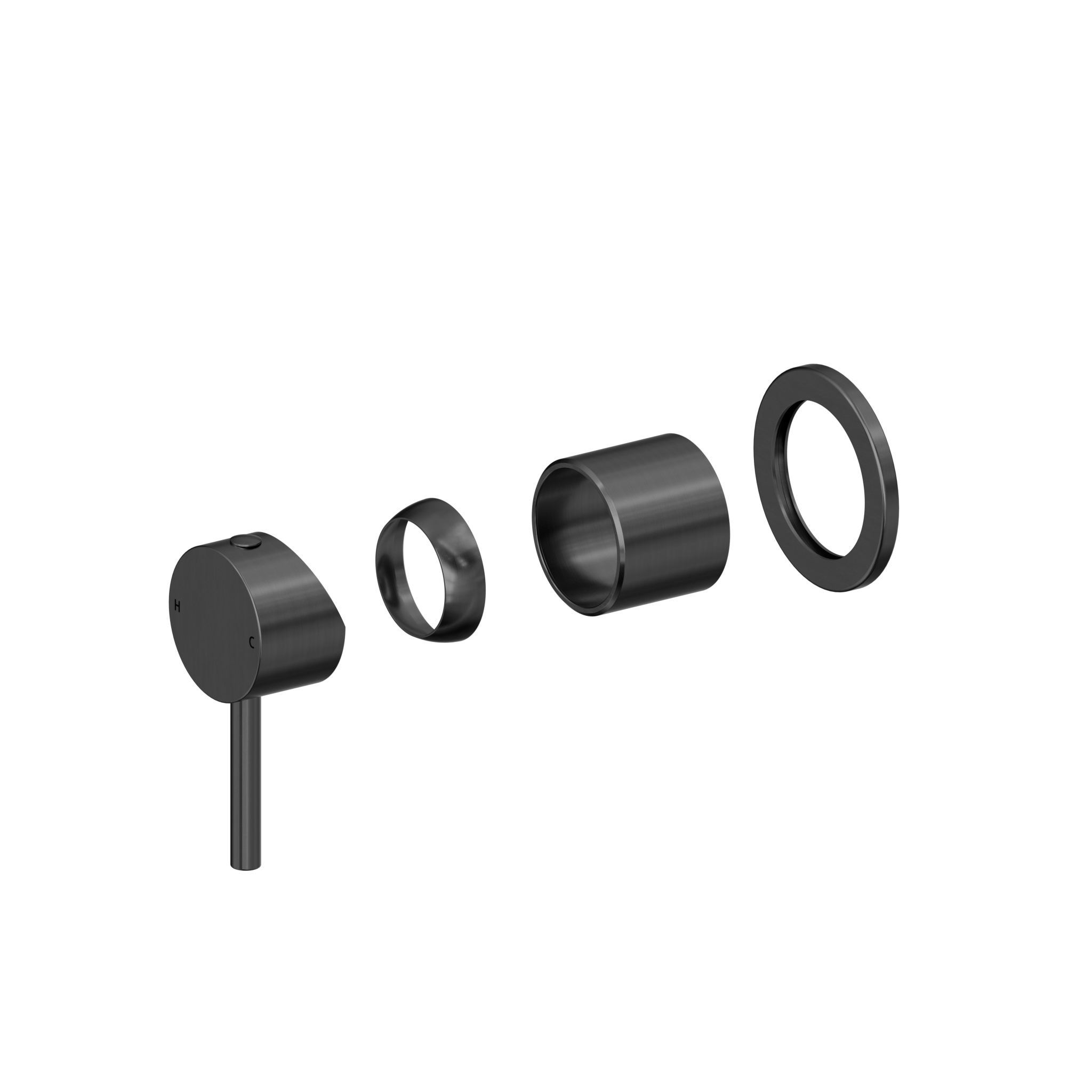 Dolce II Shower Mixer Trim Kits Only Gun Metal