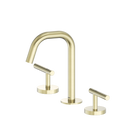 Mecca Lever Basin Set Edge Spout Brushed Gold