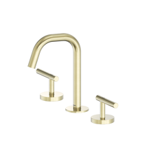 Mecca Lever Basin Set Edge Spout Brushed Gold