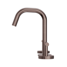 Mecca Lever Basin Set Edge Spout Brushed Bronze