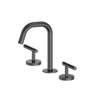 Mecca Lever Basin Set Edge Spout Gun Metal