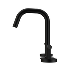 Mecca Lever Basin Set Edge Spout Matte Black