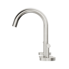 Mecca Lever Basin Set Arc Spout Brushed Nickel