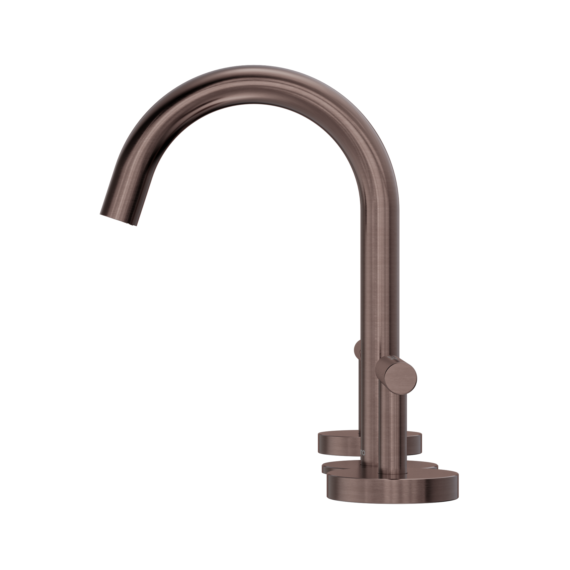 Mecca Lever Basin Set Arc Spout Brushed Bronze