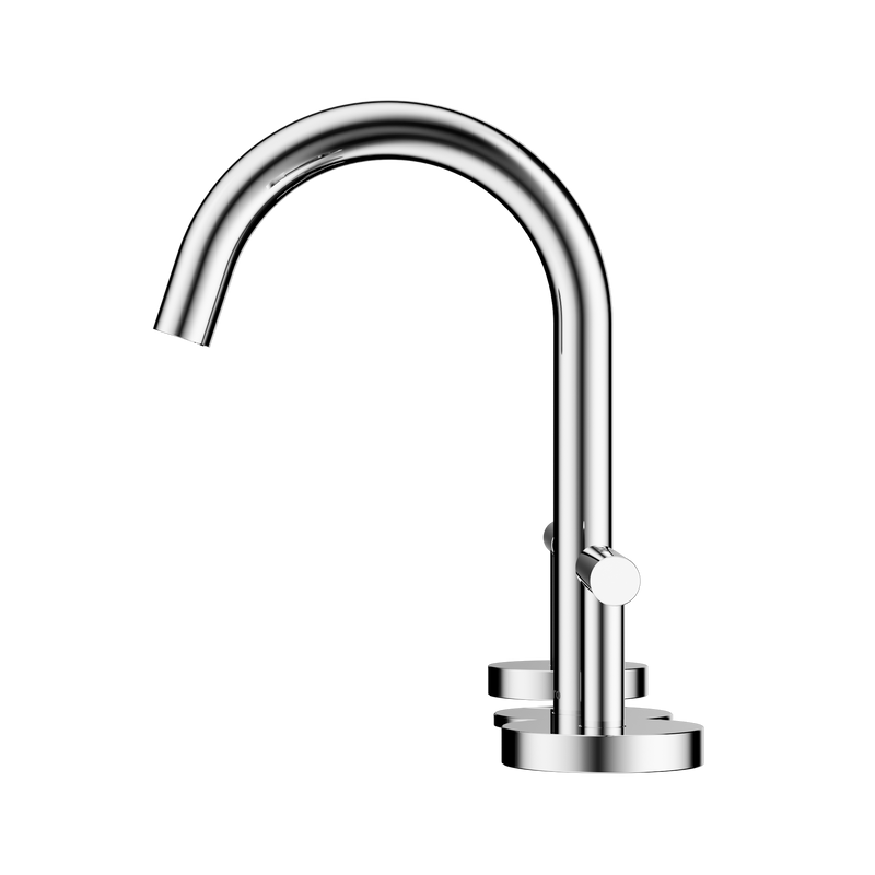 Mecca Lever Basin Set Arc Spout Chrome