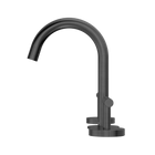 Mecca Lever Basin Set Arc Spout Gun Metal