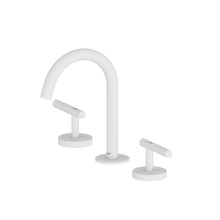 Mecca Lever Basin Set Arc Spout Matte White