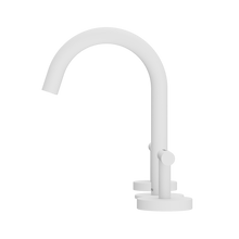 Mecca Lever Basin Set Arc Spout Matte White