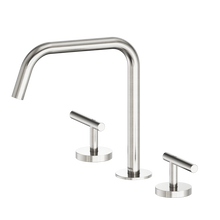 Mecca Lever Bath/Kitchen Set Edge Spout II Brushed Nickel