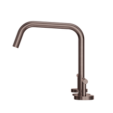 Mecca Lever Bath/Kitchen Set Edge Spout II Brushed Bronze
