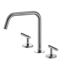 Mecca Lever Bath/Kitchen Set Edge Spout II Chrome