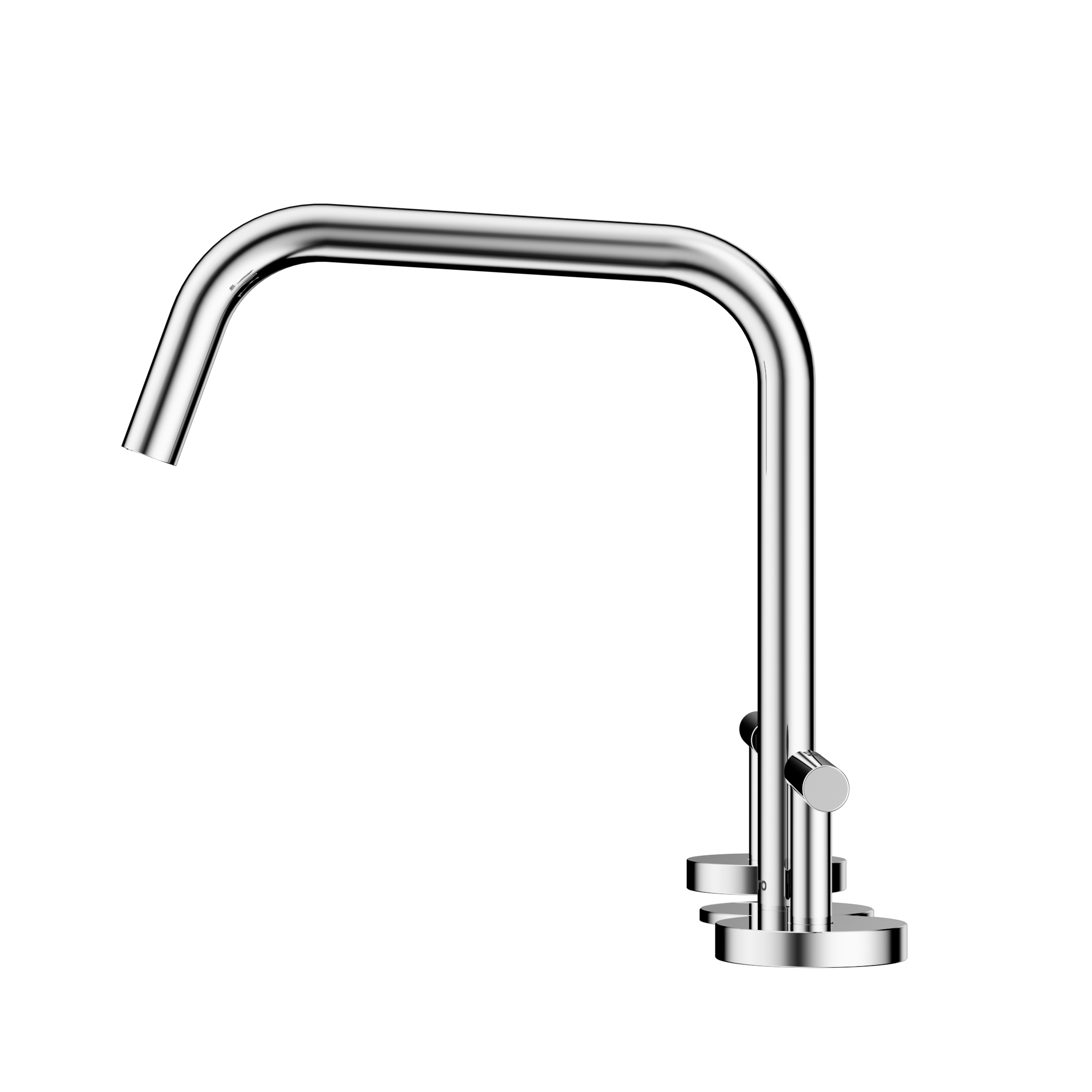 Mecca Lever Bath/Kitchen Set Edge Spout II Chrome