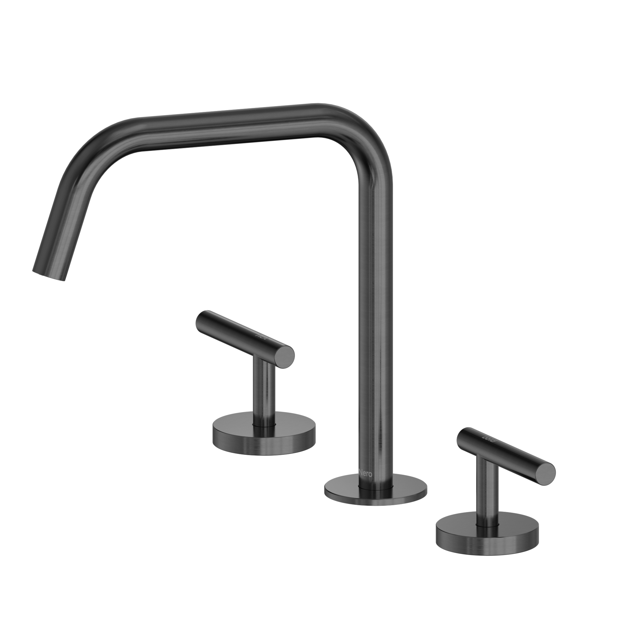 Mecca Lever Bath/Kitchen Set Edge Spout II Gun Metal