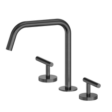 Mecca Lever Bath/Kitchen Set Edge Spout II Gun Metal