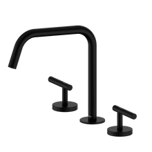Mecca Lever Bath/Kitchen Set Edge Spout II Matte Black