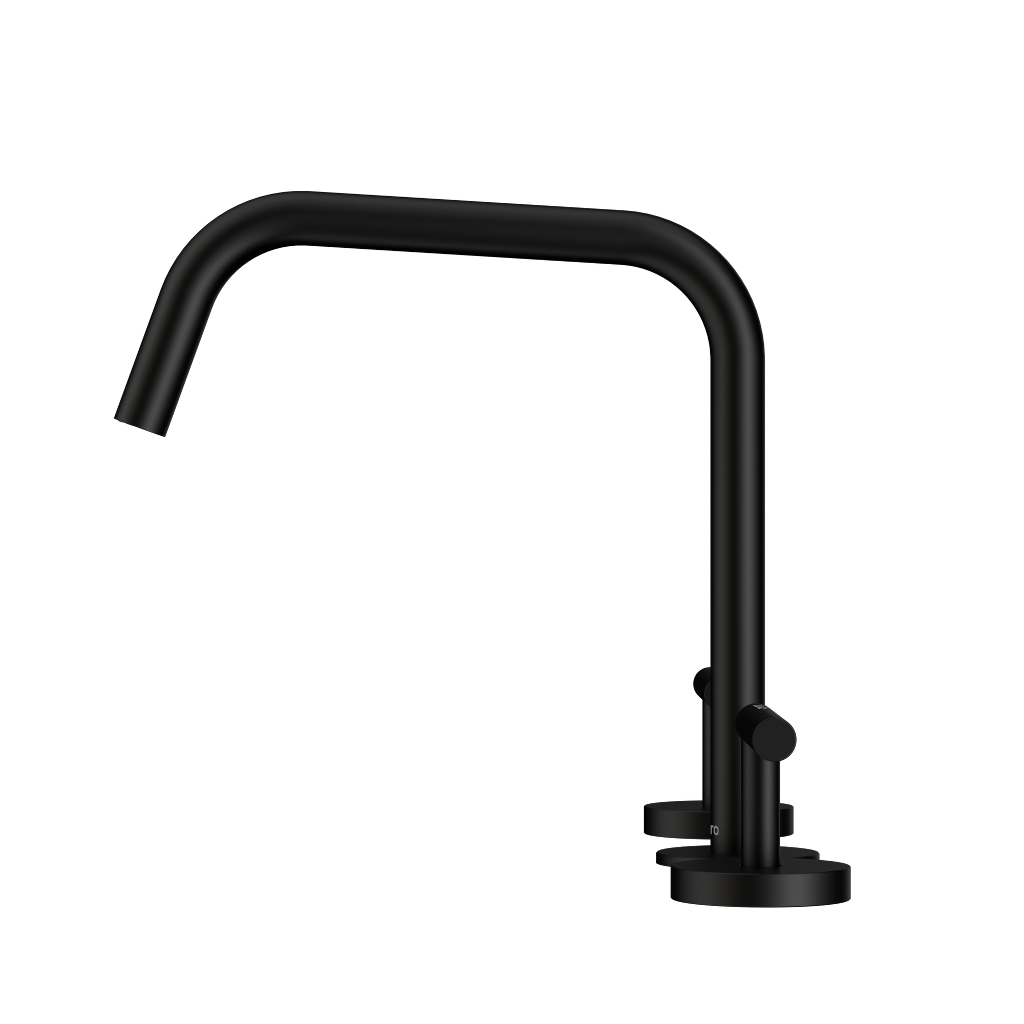Mecca Lever Bath/Kitchen Set Edge Spout II Matte Black
