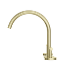 Mecca Lever Bath/Kitchen Set Arc Spout Brushed Gold