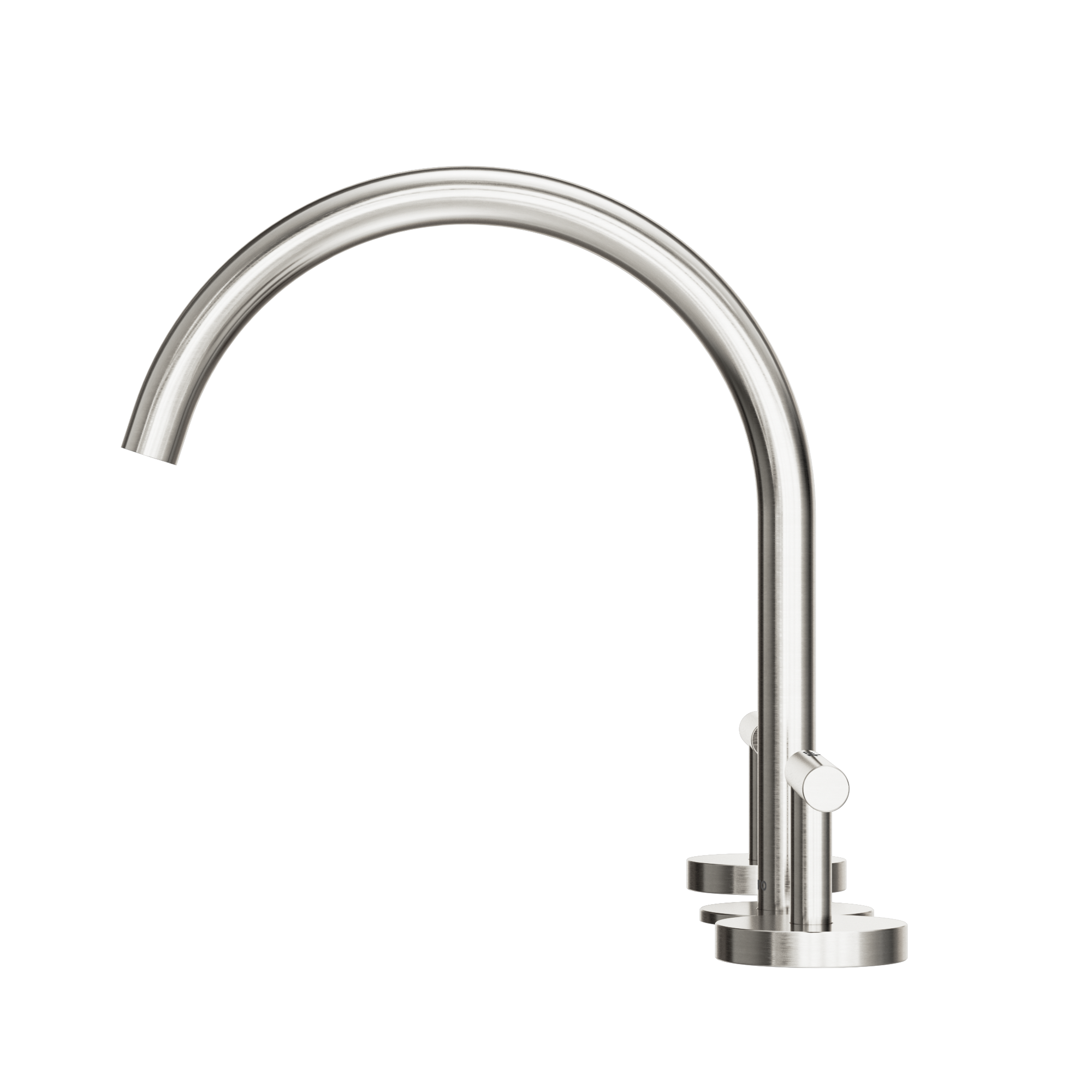 Mecca Lever Bath/Kitchen Set Arc Spout Brushed Nickel