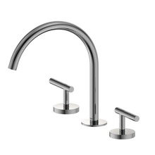 Mecca Lever Bath/Kitchen Set Arc Spout Chrome