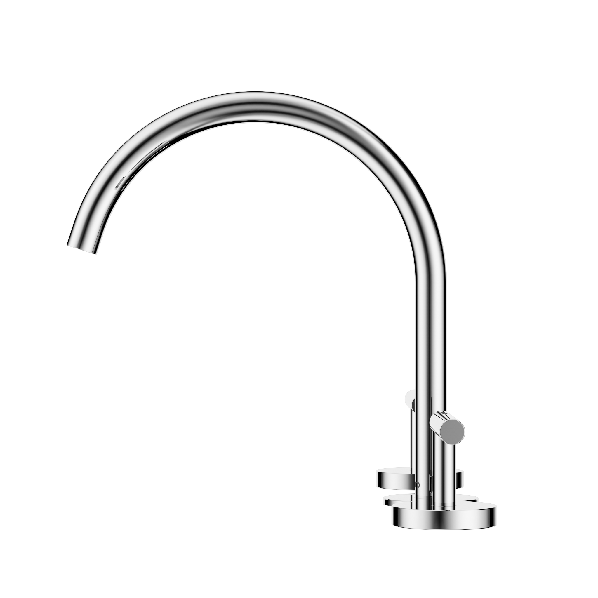 Mecca Lever Bath/Kitchen Set Arc Spout Chrome