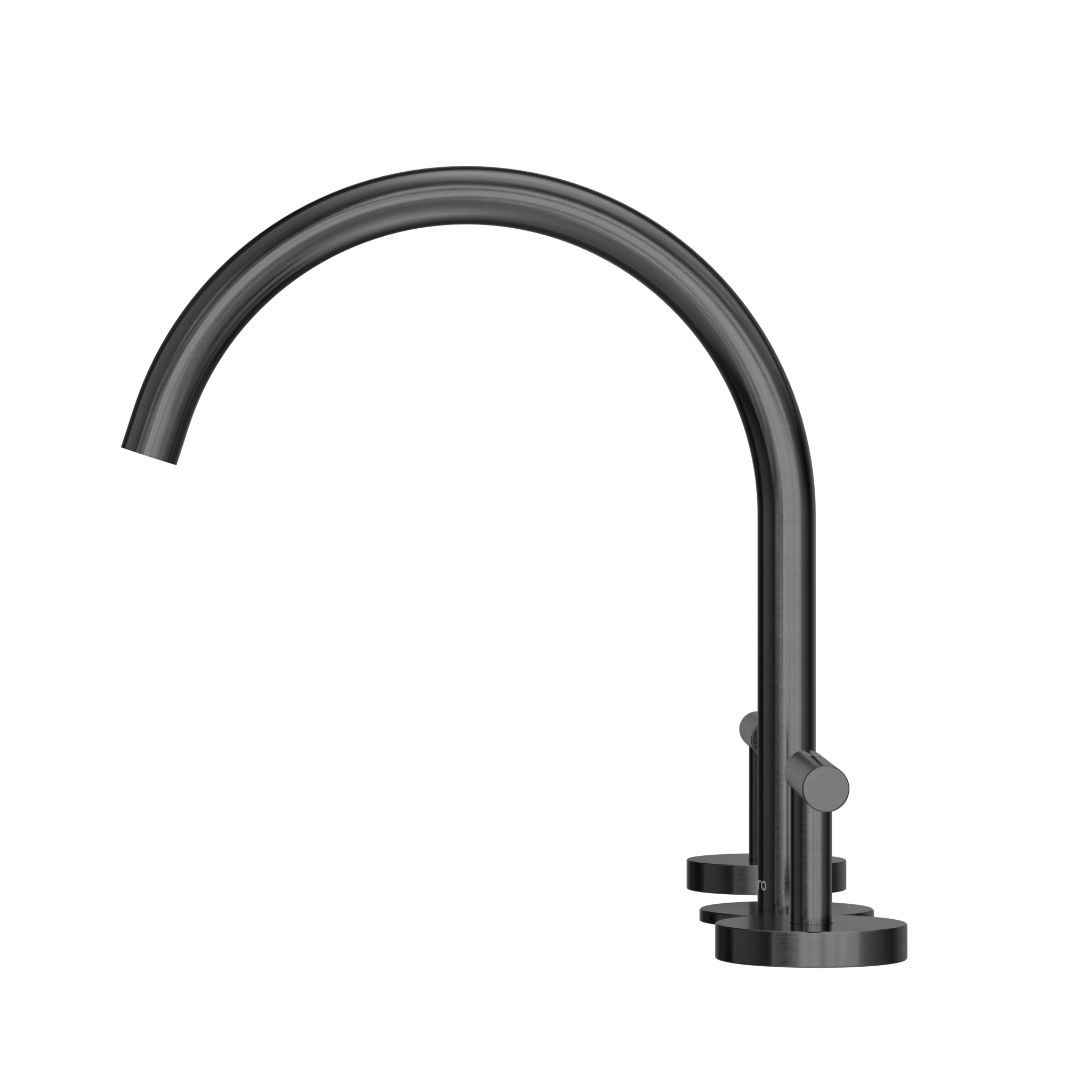 Mecca Lever Bath/Kitchen Set Arc Spout Gun Metal