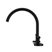 Mecca Lever Bath/Kitchen Set Arc Spout Matte Black