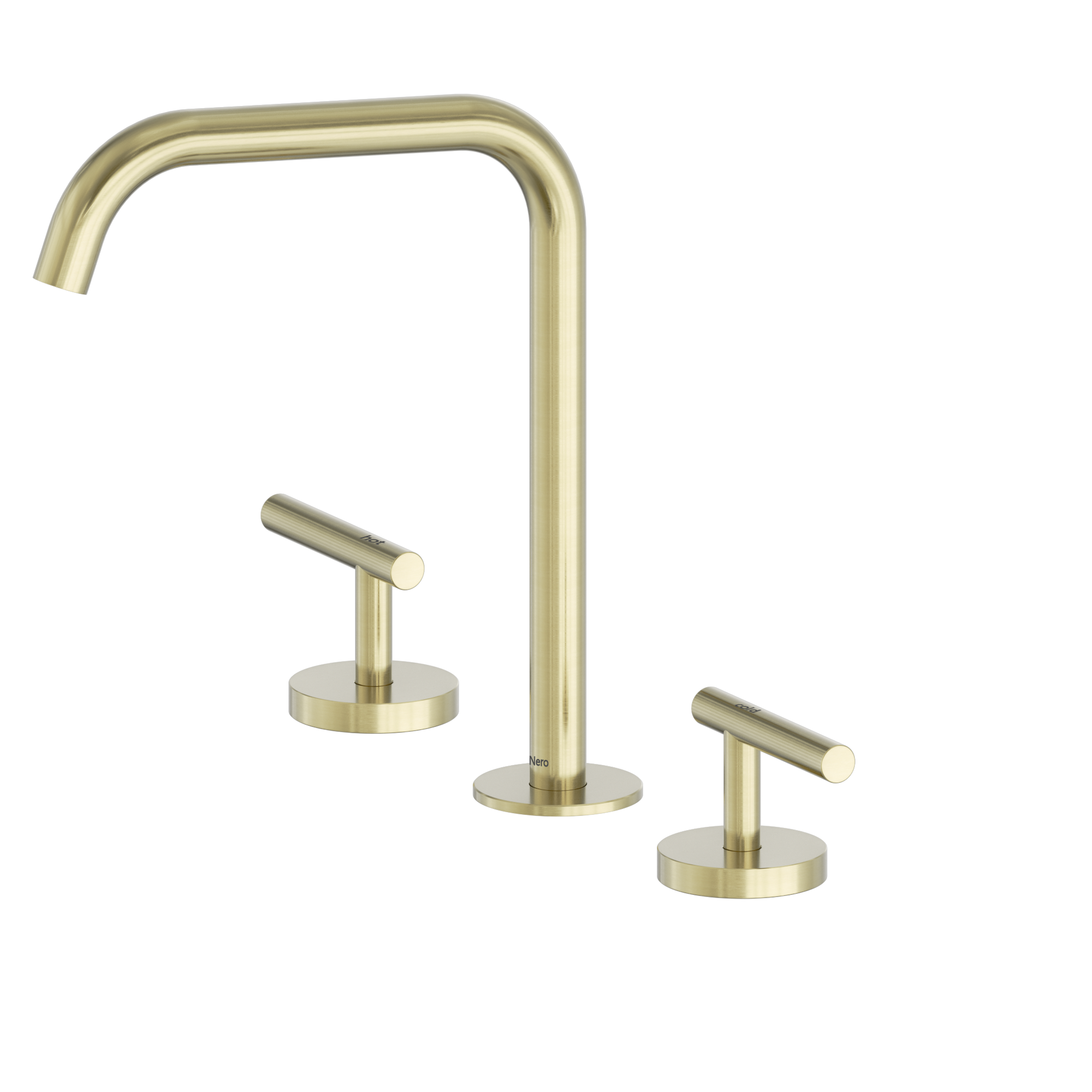Mecca Lever Bath/Kitchen Set Edge Spout Brushed Gold