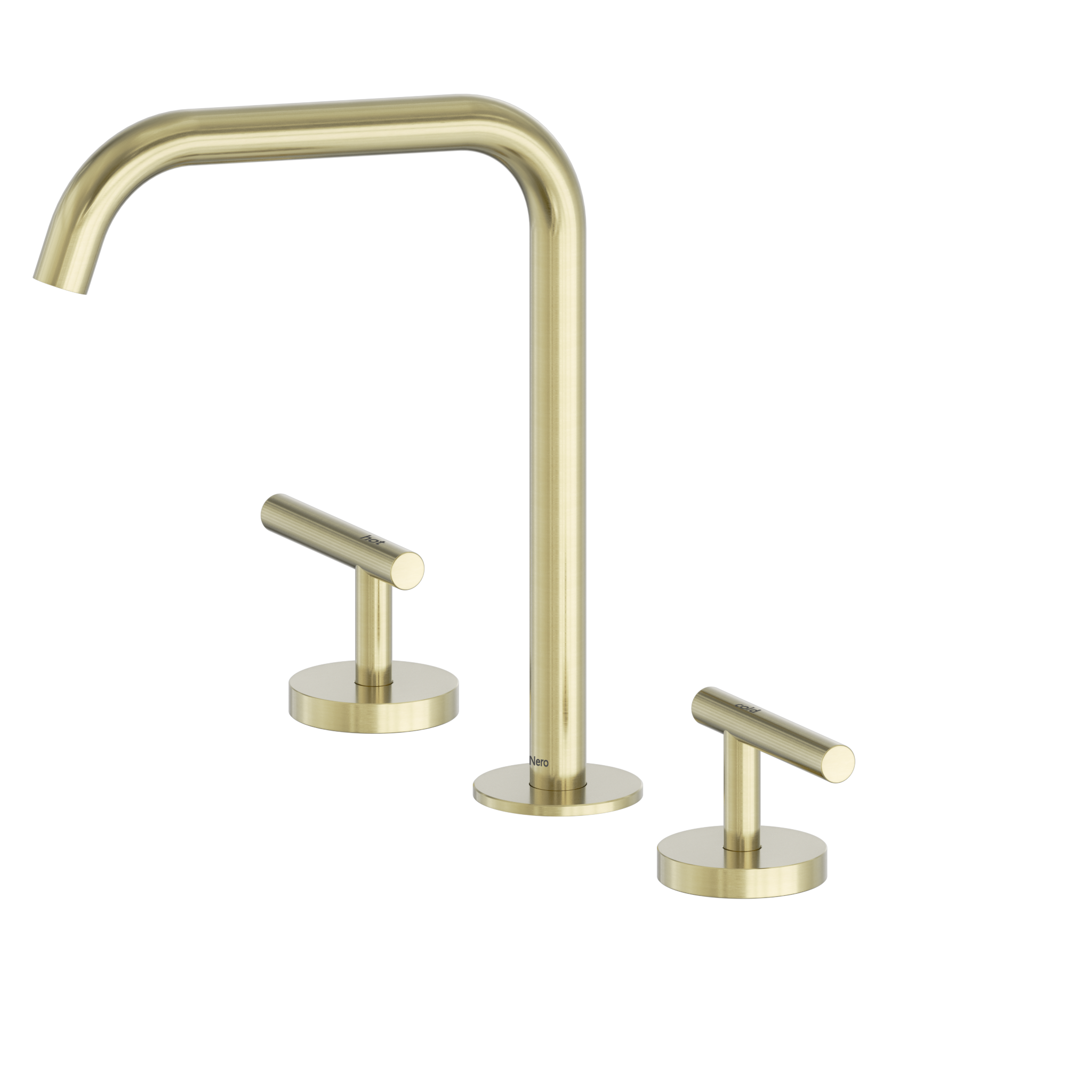 Mecca Lever Bath/Kitchen Set Edge Spout Brushed Gold