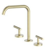 Mecca Lever Bath/Kitchen Set Edge Spout Brushed Gold