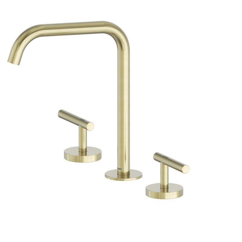 Mecca Lever Bath/Kitchen Set Edge Spout Brushed Gold