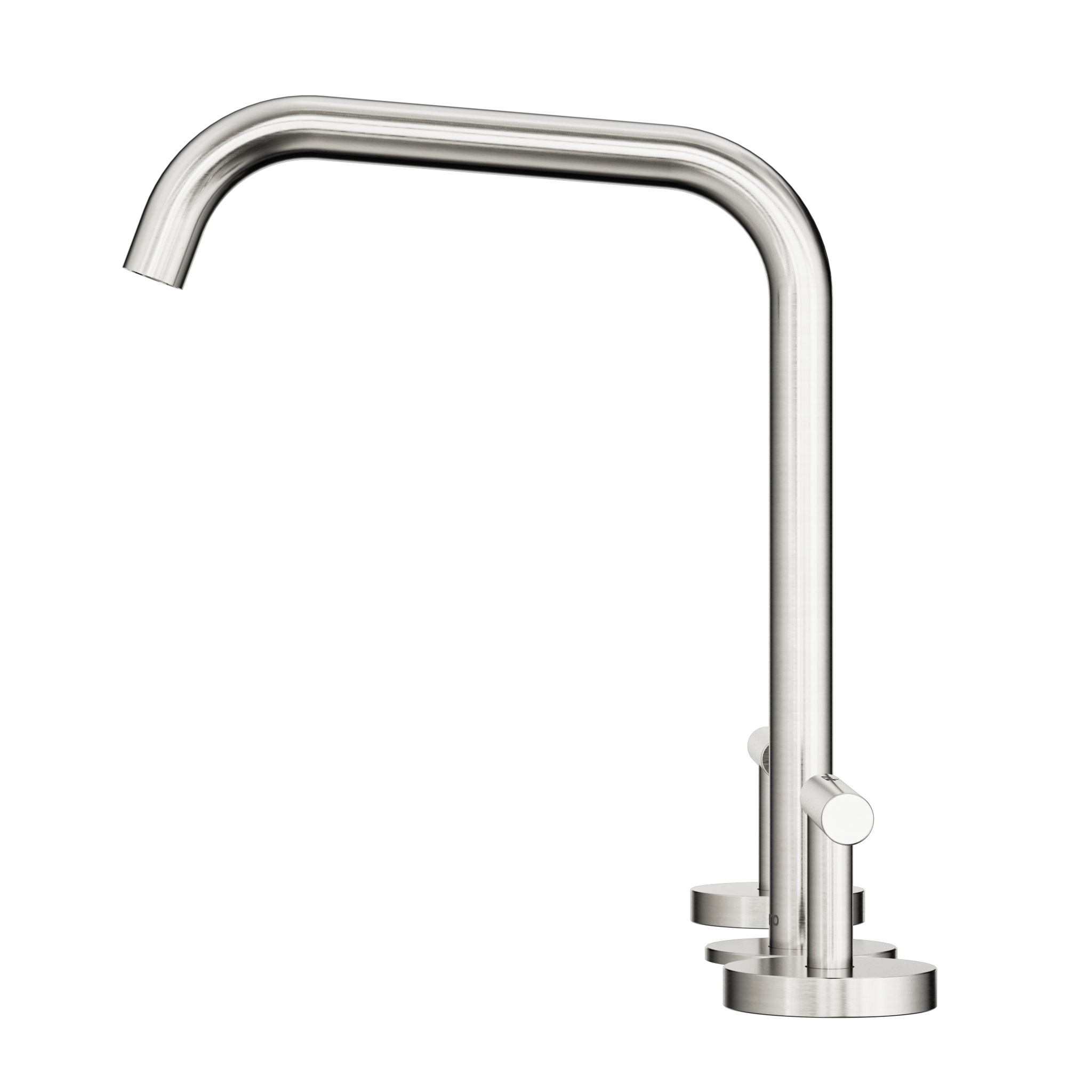 Mecca Lever Bath/Kitchen Set Edge Spout Brushed Nickel