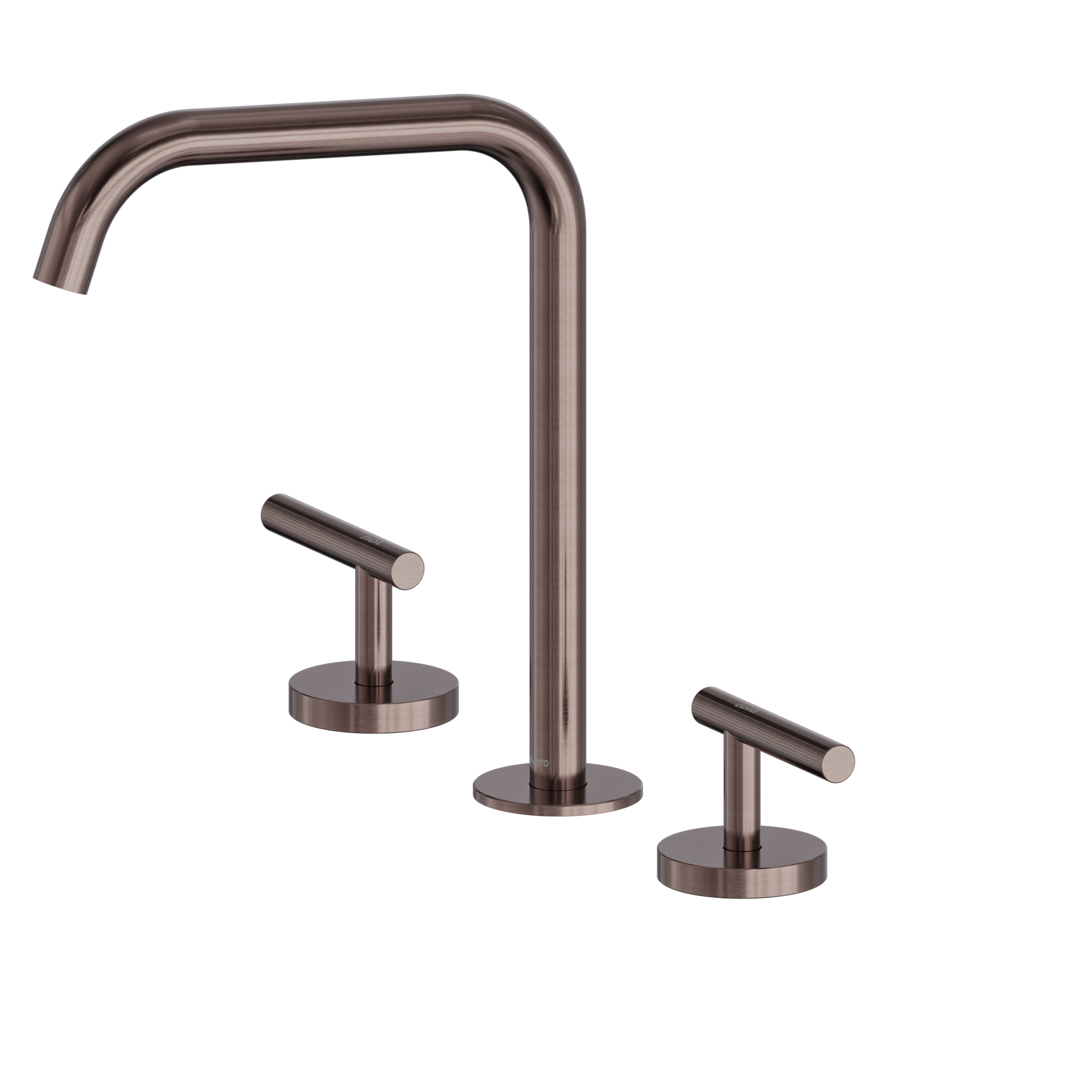 Mecca Lever Bath/Kitchen Set Edge Spout Brushed Bronze